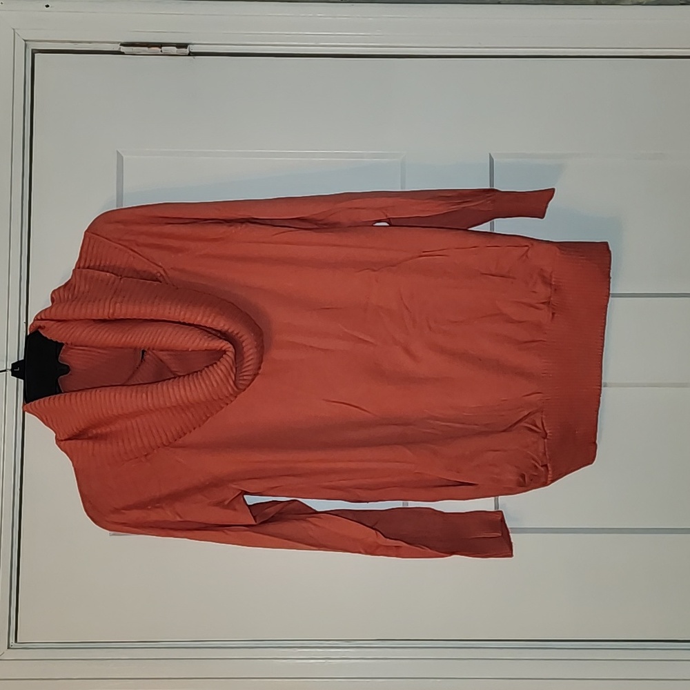 New York & Company. Pink convertible cowl neck sweater. XL - Picture 1 of 6
